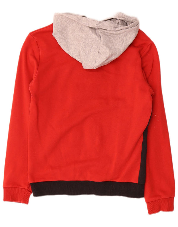 Chłopięcy sweter z kapturem Puma z grafiką 11-12 lat, bawełniany, w kolorze czerwonym
