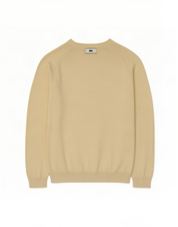 Damski sweter oversize z dekoltem w łódkę Zara UK 14, średni żółty bawełniany