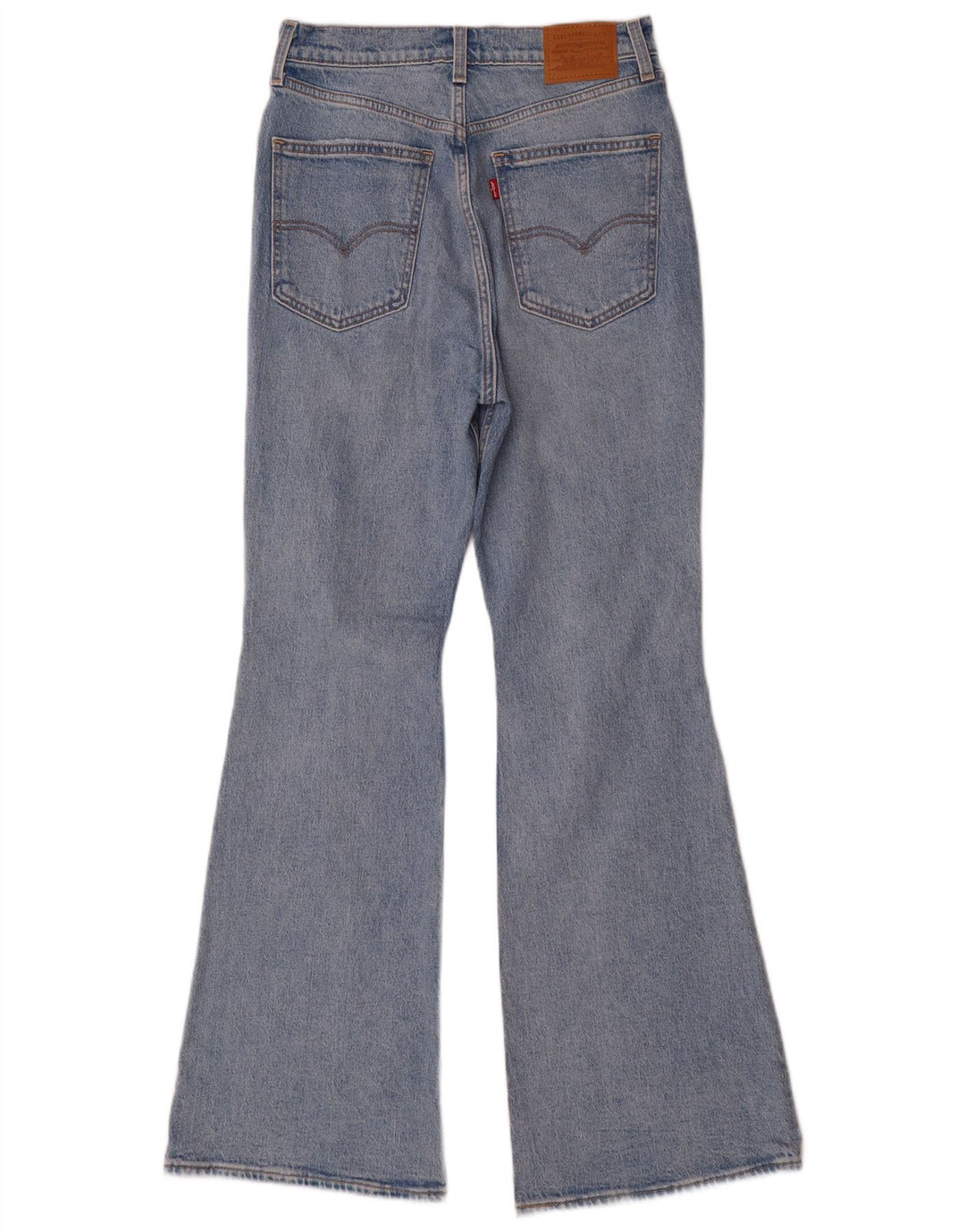 Damskie jeansy Levi's z wysokim stanem, rozkloszowane W29 L32, niebieska bawełna