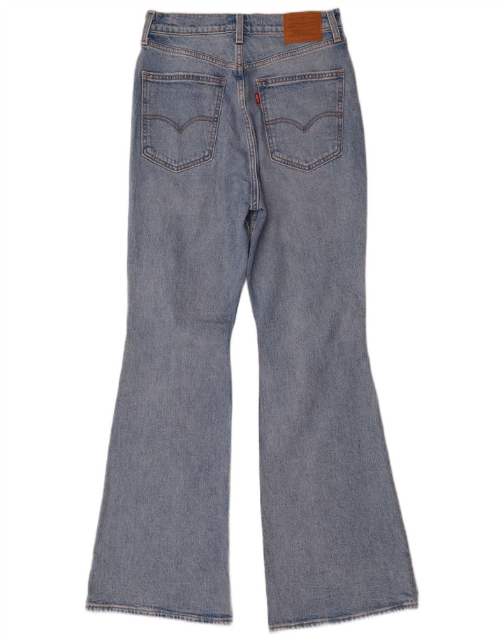 Damskie jeansy Levi's z wysokim stanem, rozkloszowane W29 L32, niebieska bawełna
