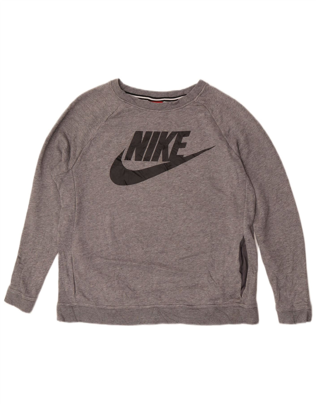 Damska bluza z grafiką Nike, UK 14, średnia szara, nakrapiana bawełna