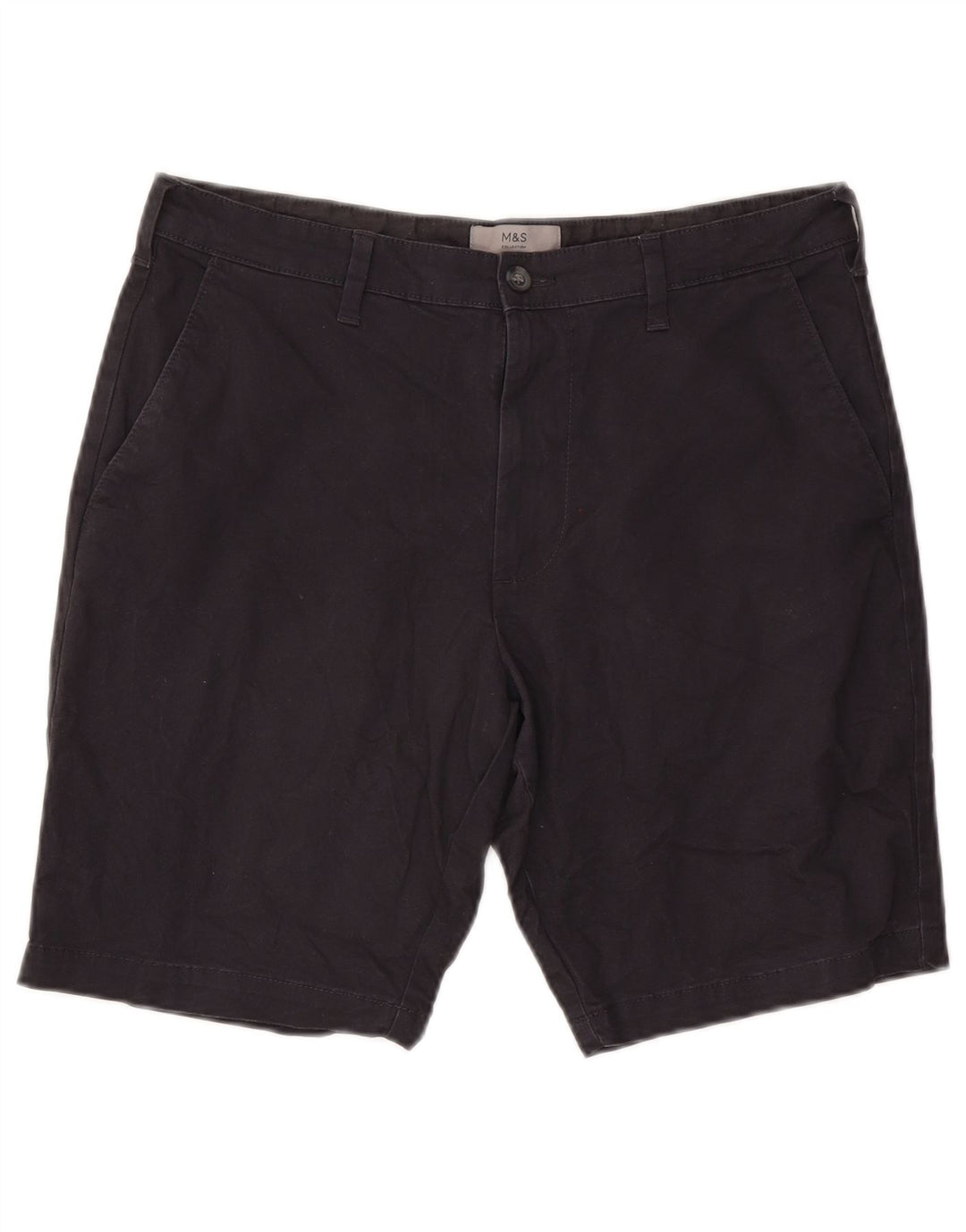 Męskie spodenki Chino Marks & Spencer W34, duże, granatowe, bawełniane