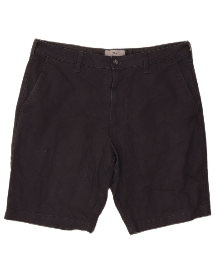 Męskie spodenki Chino Marks & Spencer W34, duże, granatowe, bawełniane