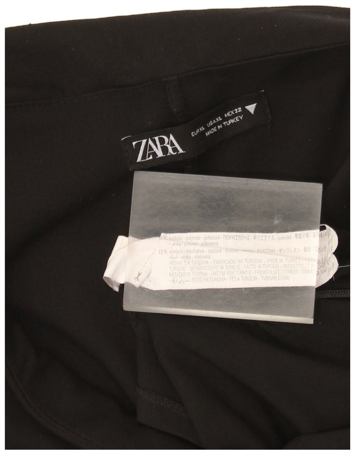 Skort damski Zara UK 18 XL, czarny poliester