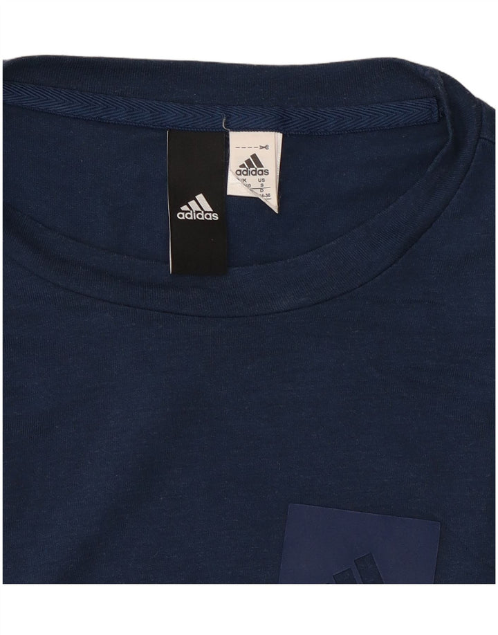 Damska kamizelka Adidas Top UK 8 Mała granatowa tkanina z poliestru Tie Dye