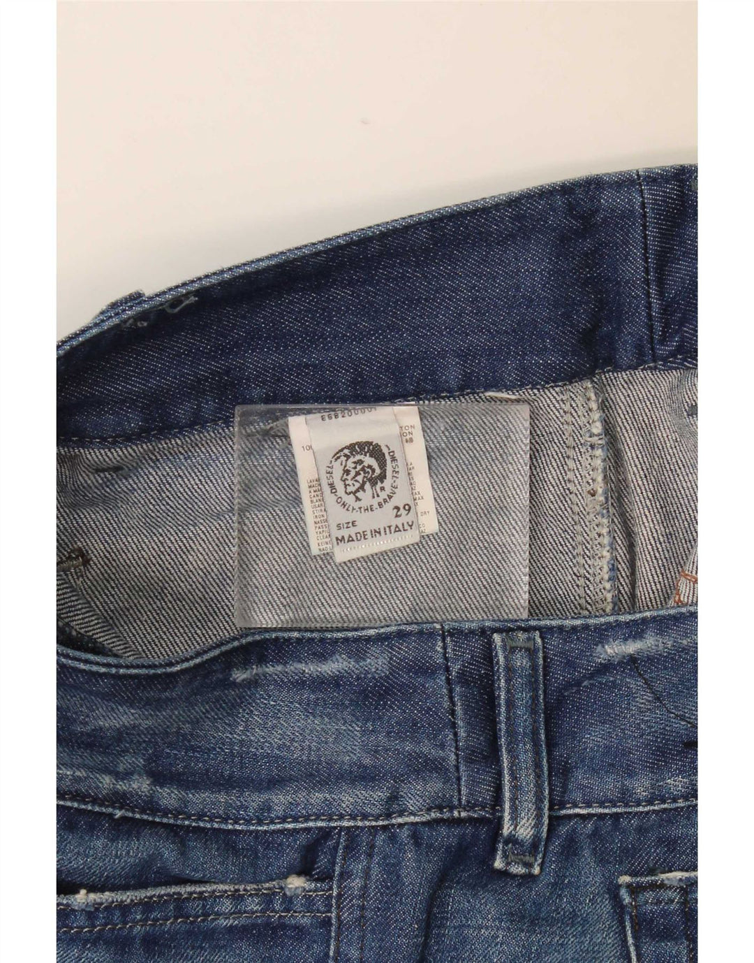Damskie jeansy Diesel w trudnej sytuacji Bootcut W29 L33, niebieska bawełna