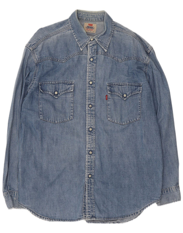 Męska koszula dżinsowa Levi's, duża, niebieska, bawełniana