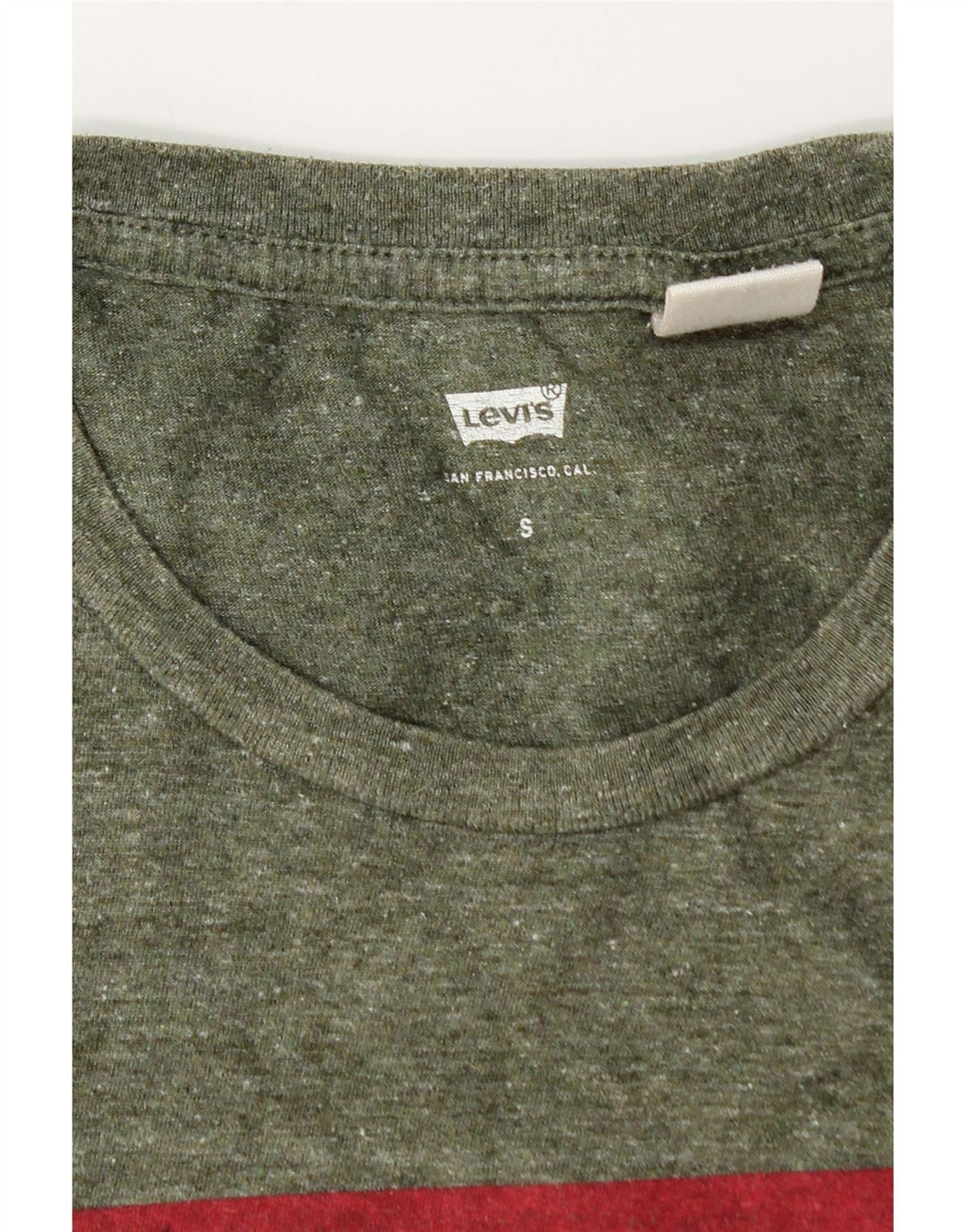 Męski T-shirt z grafiką Levi's, mały, khaki, nakrapiany