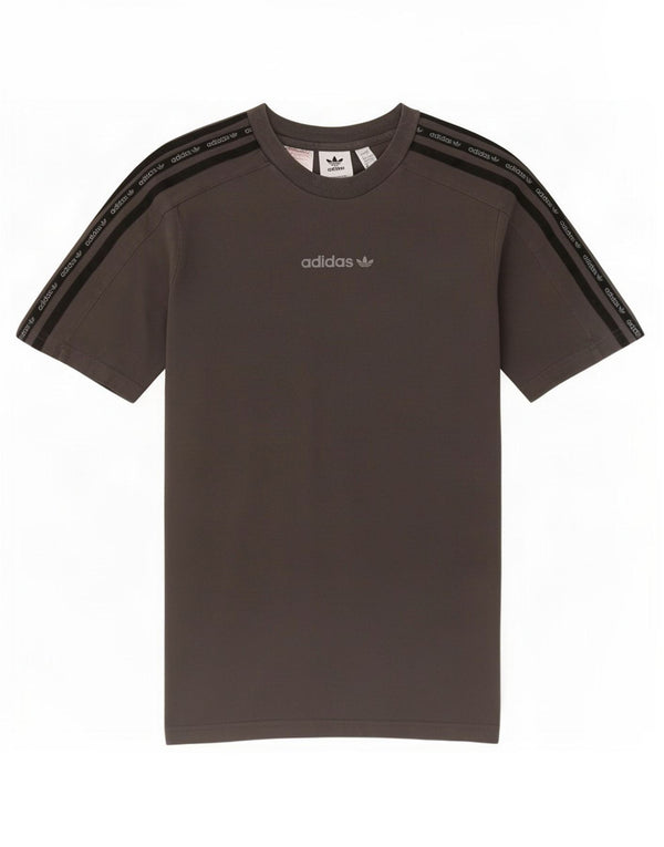 Adidas Boys Graphic T-Shirt Top 13-14 Years Grey Cotton