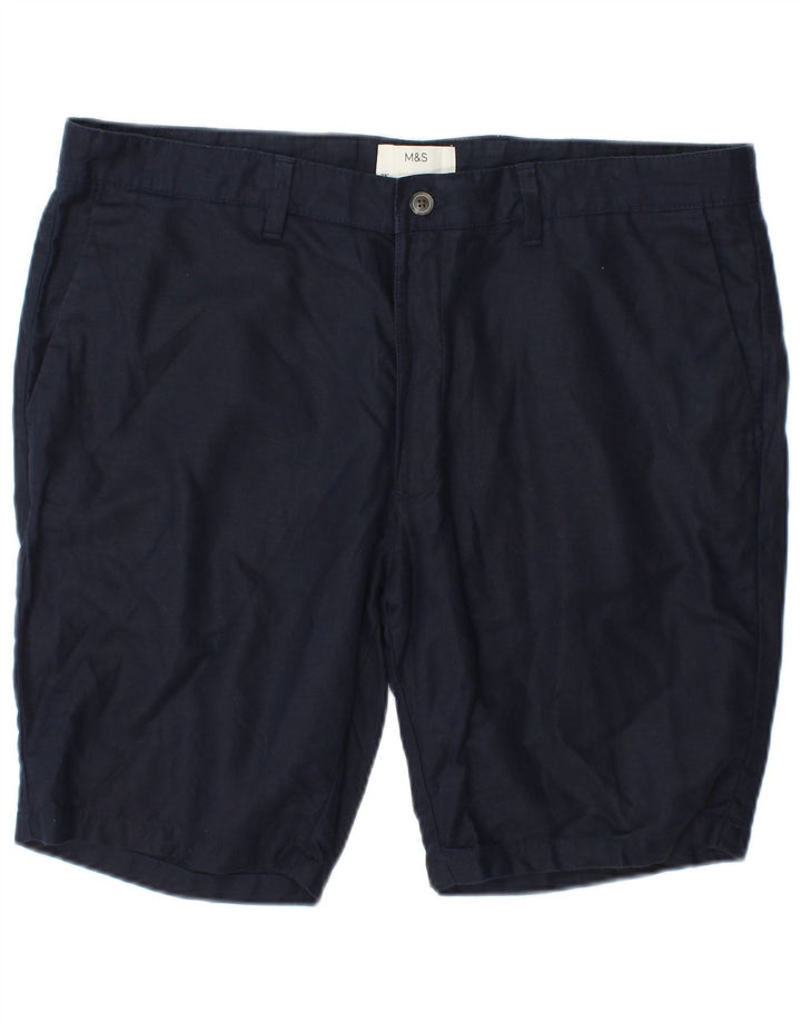 Męskie spodenki Chino Marks & Spencer W38 XL, granatowe, bawełniane