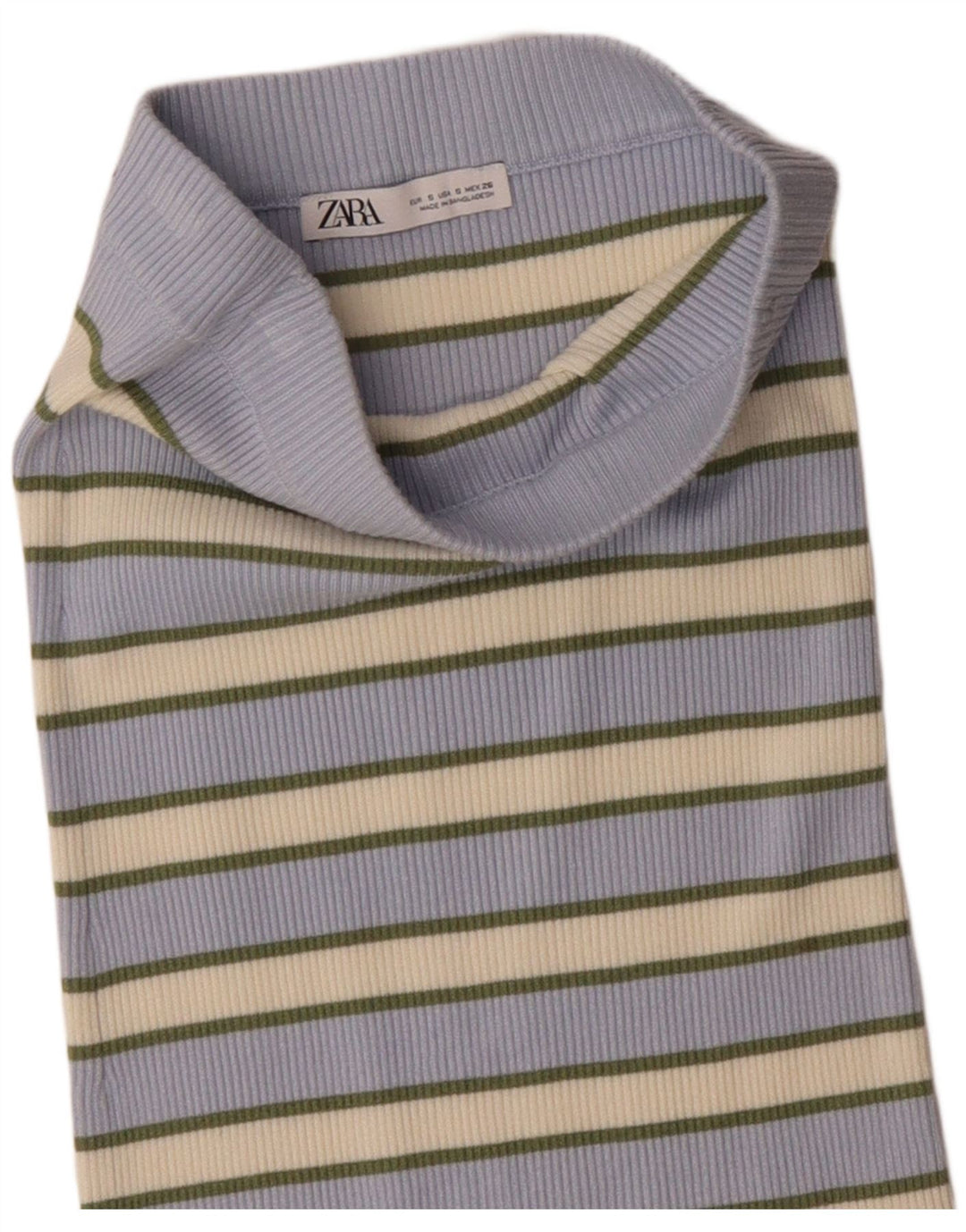 Spódnica damska Zara z dzianiny o prostym kroju, mała W26 w niebieskie paski