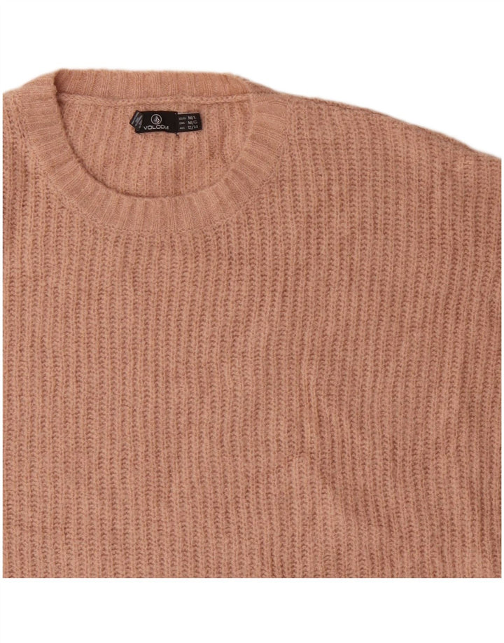 Damski sweter oversize Volcom z okrągłym dekoltem, UK 12/14, średni róż