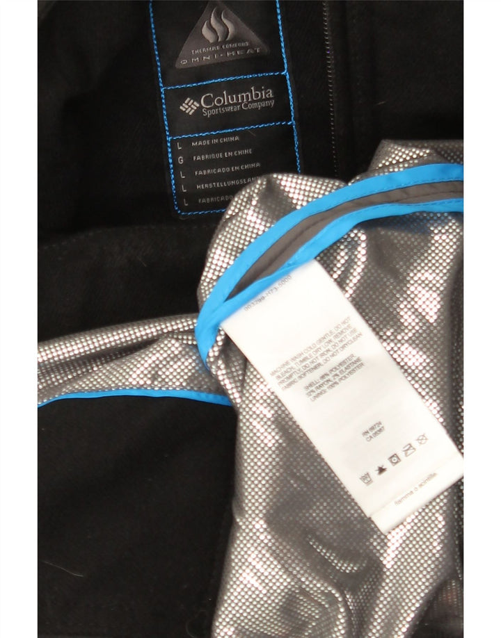 Damski trencz z kapturem Omni-Heat COLUMBIA UK 14, duży, czarny poliester