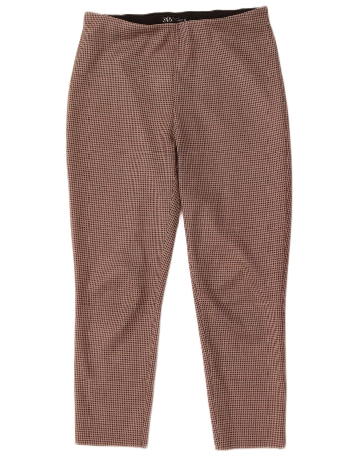 Krótkie spodnie damskie Zara XL W32 L26 Beżowa pepitka