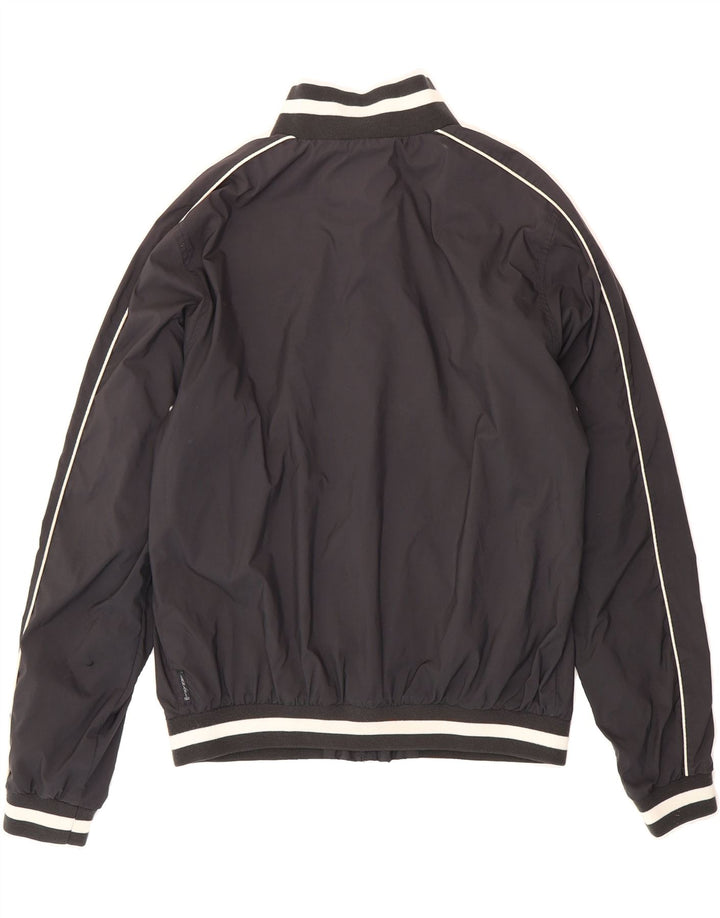 ARMANI TEEN Boys Bomber Jacket 15-16 Years Navy Blue Polyester Vintage Armani Teen and Second-Hand Armani Teen from Messina Hembry 