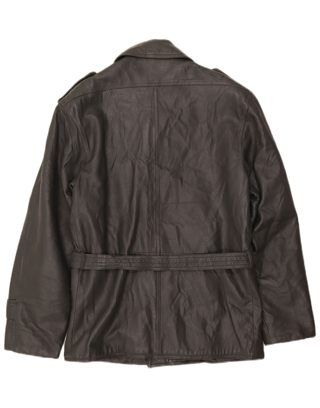 Vintage męska skórzana kurtka wojskowa UK 38 średnio szara