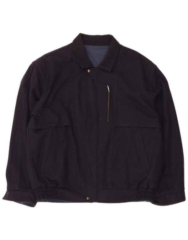 Vintage męska kurtka bomber UK 42 XL granatowa
