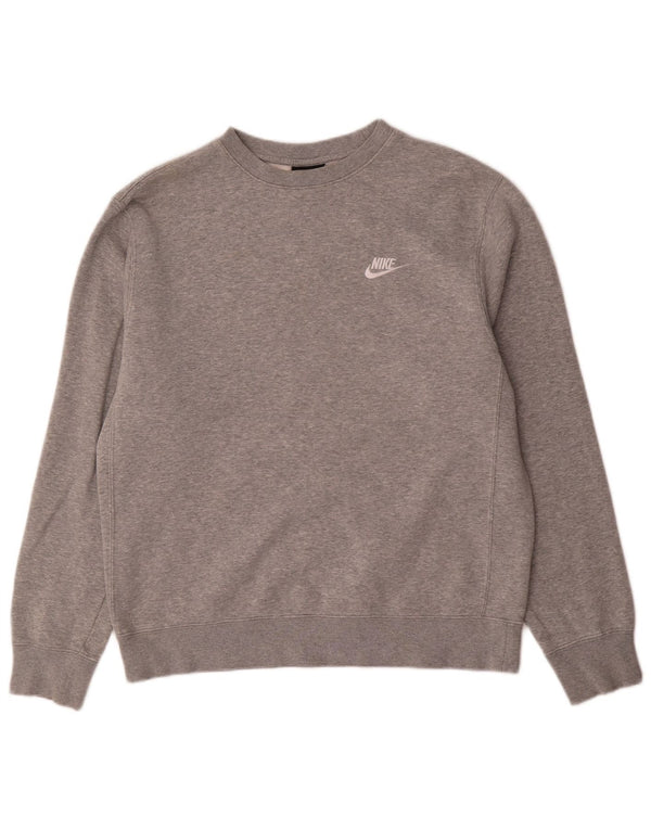 Męska bluza dresowa Nike, średnia, szara, bawełniana nakrapiana