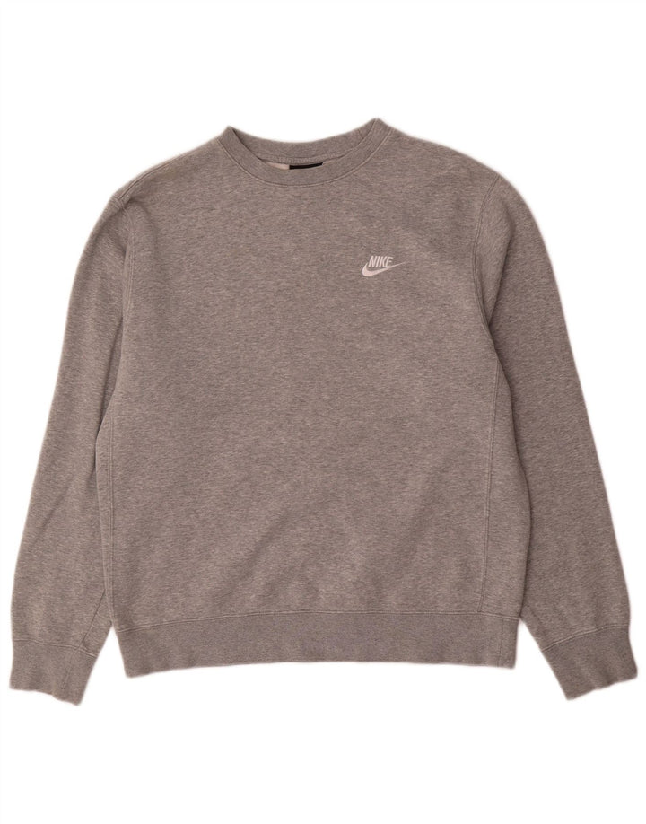 Męska bluza dresowa Nike, średnia, szara, bawełniana nakrapiana