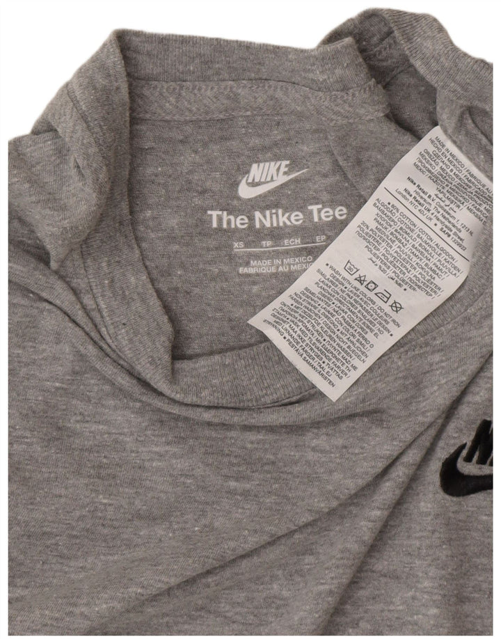 Męska koszulka T-shirt NIKE XS, szara, bawełniana w plamki