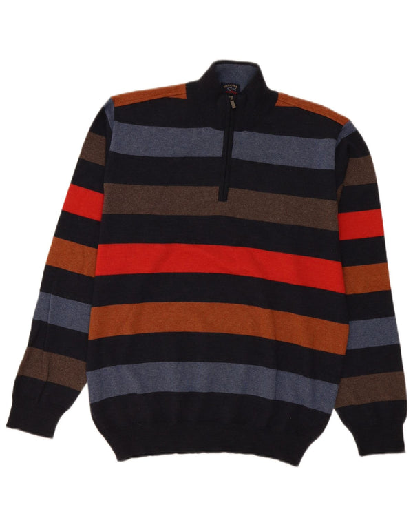Paul & Shark Mens Yachting Zip Neck Jumper Sweater Large Multicoloured