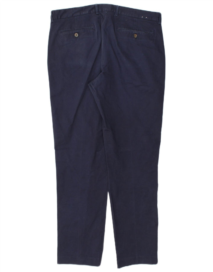 Spodnie męskie J. CREW Flex Slim Chino W35 L30 Granatowa bawełna
