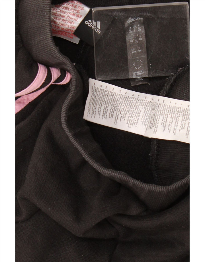 Dziewczęce spodnie dresowe ADIDAS Joggers 11-12 lat, czarna bawełna