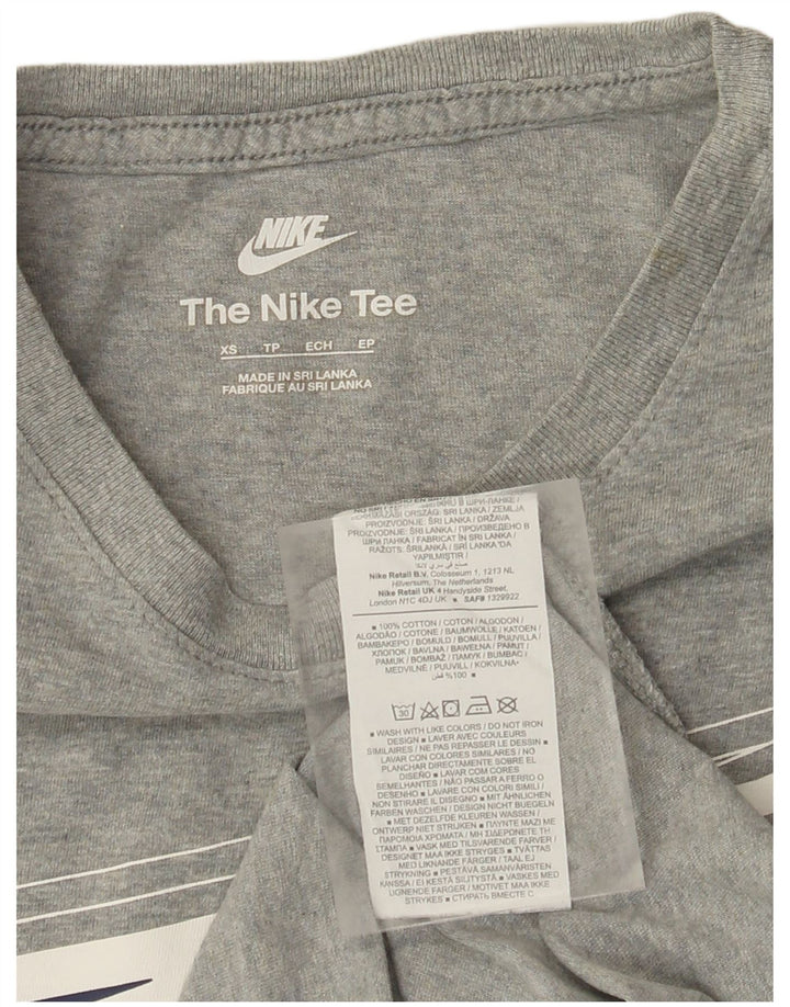 Męski T-shirt Nike z grafiką Top XS, szara bawełna