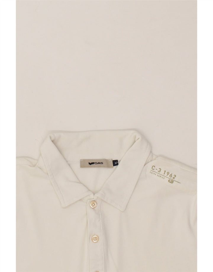 GAP Mens Slim Polo Shirt XL White Vintage Gap and Second-Hand Gap from Messina Hembry 