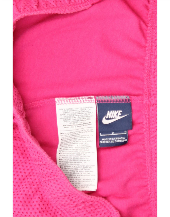 Damskie spodenki sportowe Nike UK 14, duży, różowy, poliestrowy blok kolorów