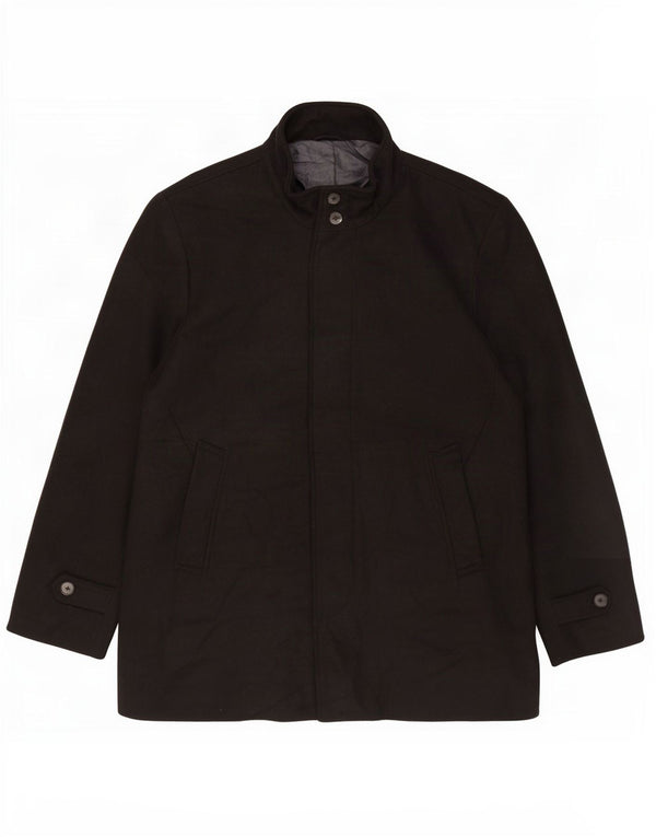 Marks & Spencer Płaszcz męski UK 46 3XL Czarny poliester