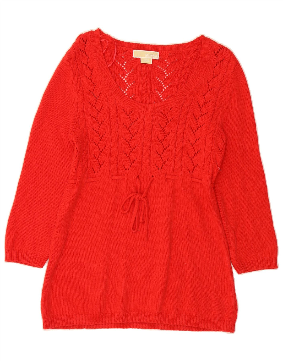 MICHAEL KORS Womens Boat Neck Jumper Sweater UK 12 Medium Red Vintage Michael Kors and Second-Hand Michael Kors from Messina Hembry 