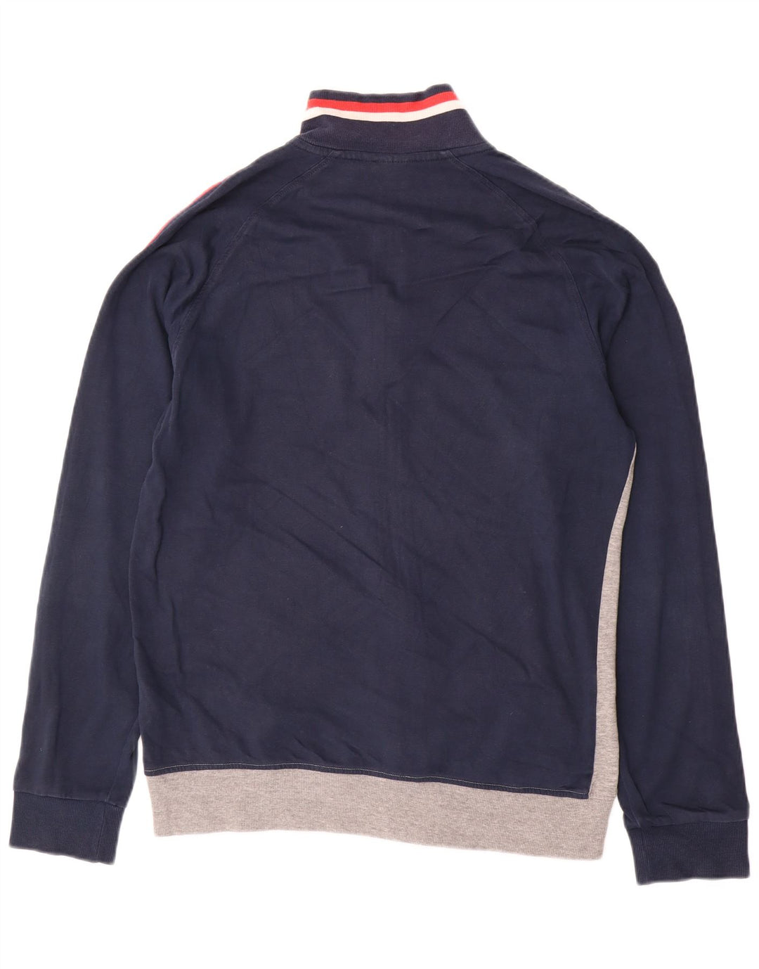 Męska kurtka dresowa Diadora w stylu retro, duża, granatowa, z blokami kolorów