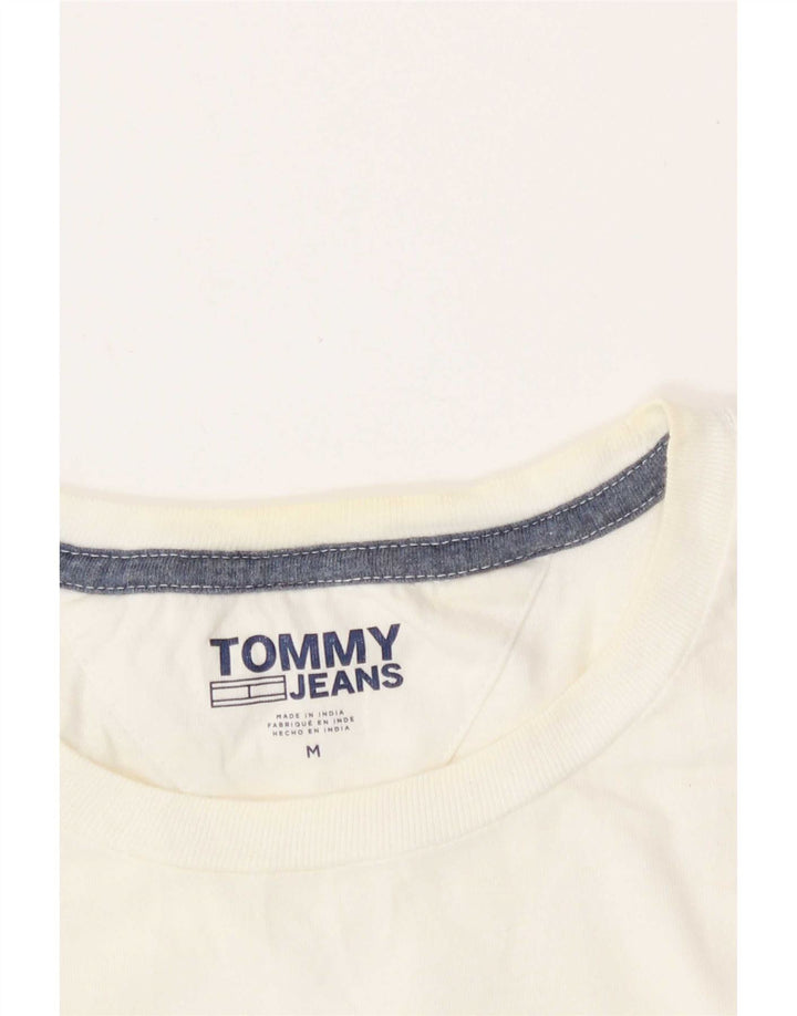 Męski T-shirt Tommy Hilfiger z grafiką, średni biały