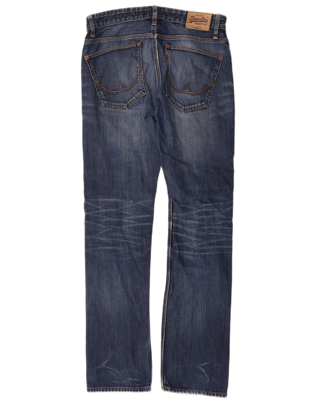 Męskie jeansy Superdry Slim W30 L32 Niebieskie, bawełniane