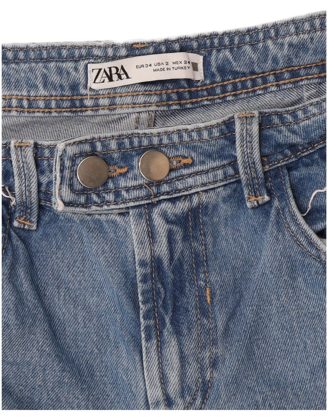 Jeansy damskie Bootcut Zara EU 34 2XS W24 L31 Niebieskie