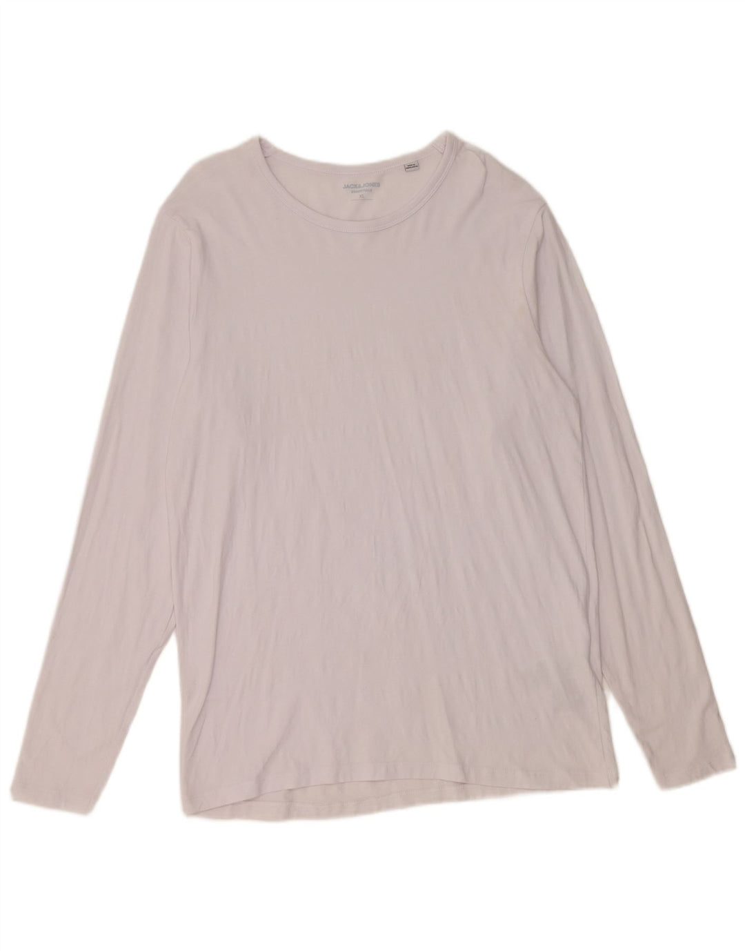 Męski top Jack & Jones z długim rękawem XL, biała bawełna