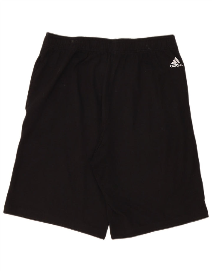 Męskie spodenki sportowe Adidas Graphic, średnie czarne, bawełniane