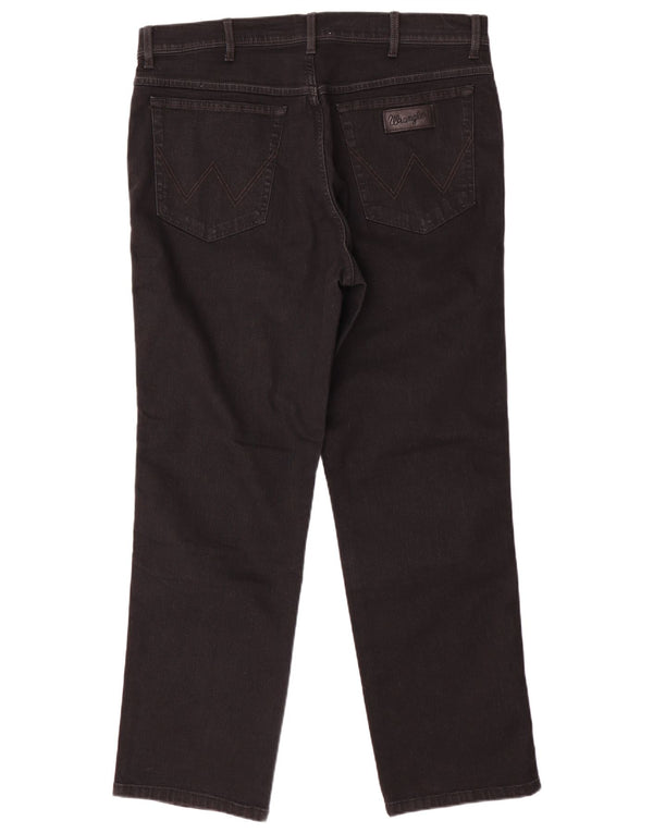 Męskie jeansy Wrangler Texas Straight W40 L30, czarne, bawełniane