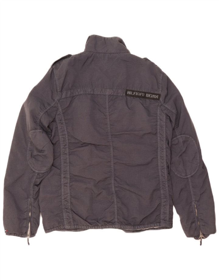 Męska kurtka wojskowa TOMMY HILFIGER UK 38, średni granatowy nylon