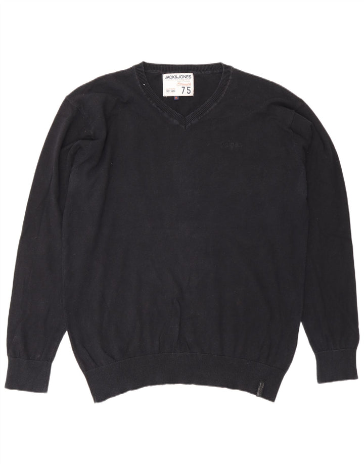 Męski sweter Jack & Jones z dekoltem w kształcie litery V, XL, granatowy