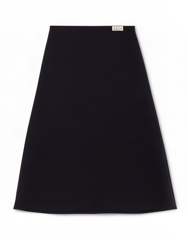 Marks & Spencer Damska spódnica midi UK 12 Medium W33 Granatowy poliester