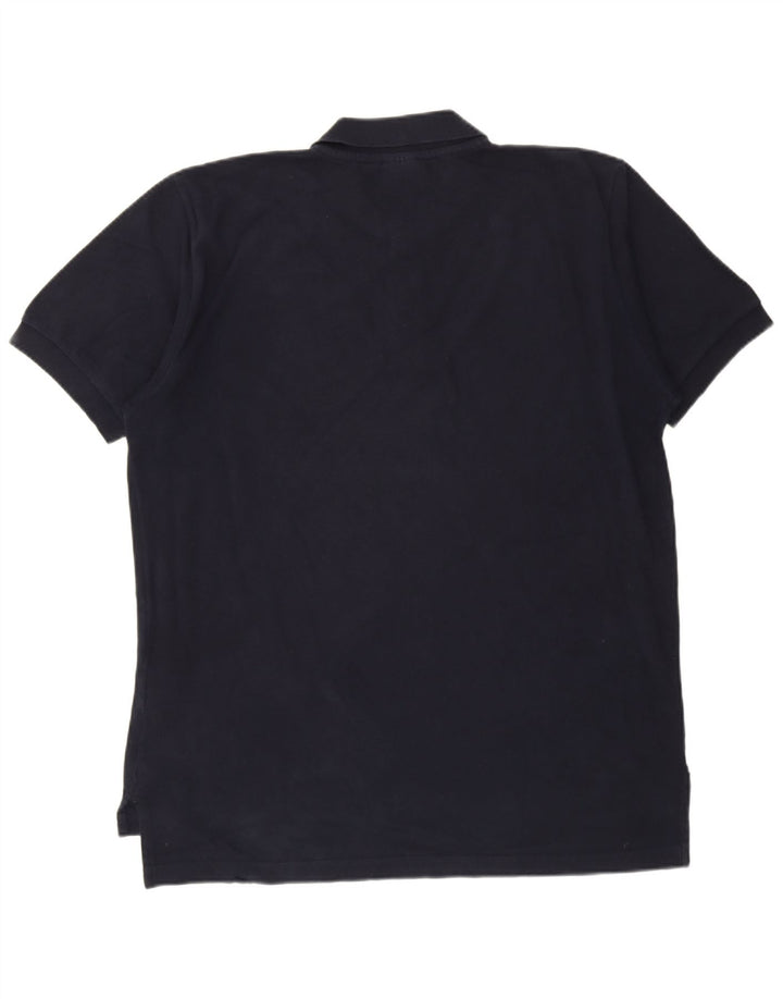 Męska koszulka polo Reebok, duża, granatowa, bawełniana