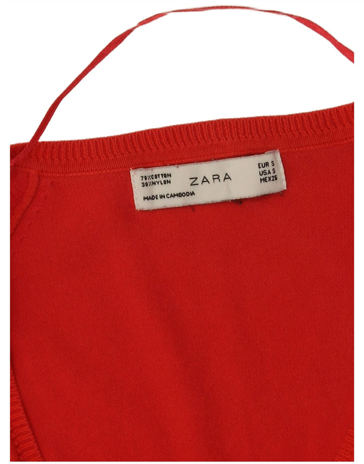 Sweter damski Zara Cardigan UK 10 Small Red
