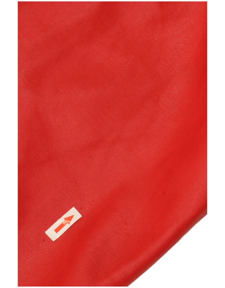 JEAN PIERRE MICHELET Damska spódnica z wysokim stanem EU 42, duża, W28, czerwona skóra