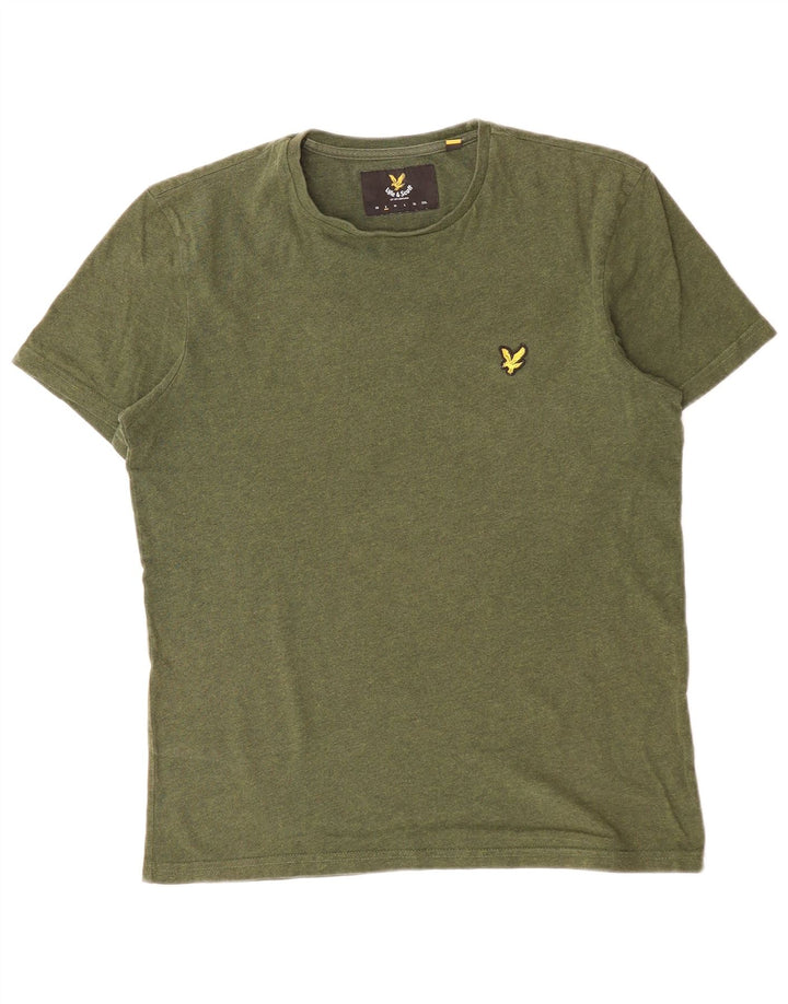 T-shirt męski LYLE & SCOTT, mały, bawełniany khaki