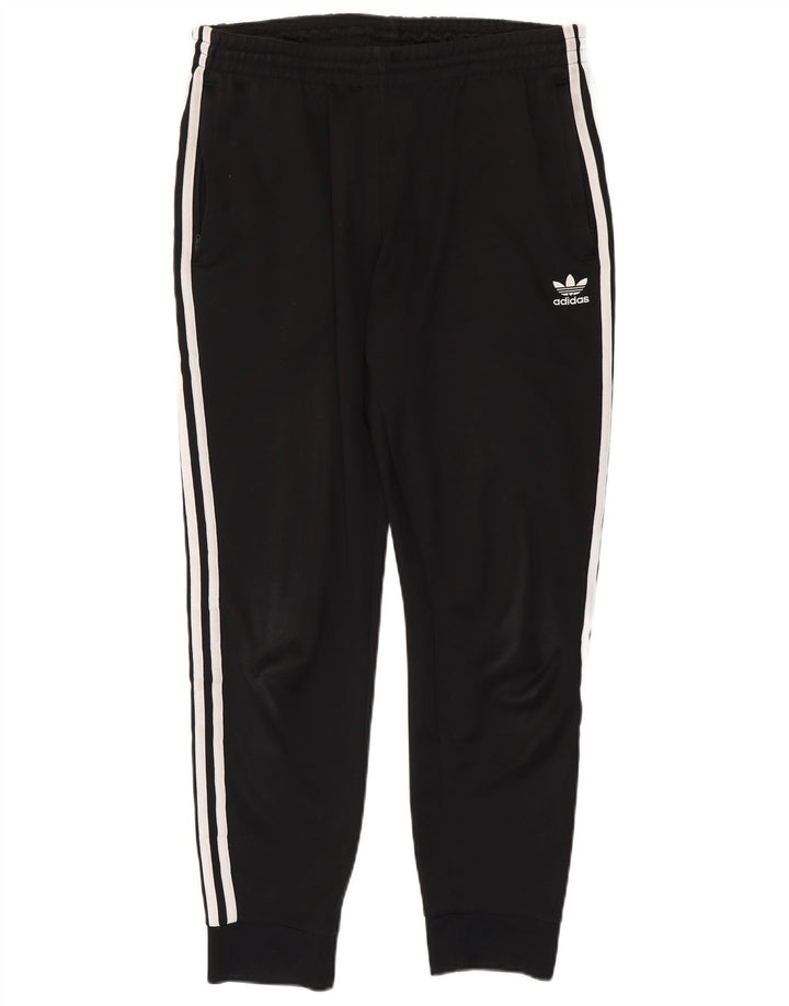 Adidas Męskie spodnie dresowe Joggery, duże, czarne, poliestrowe