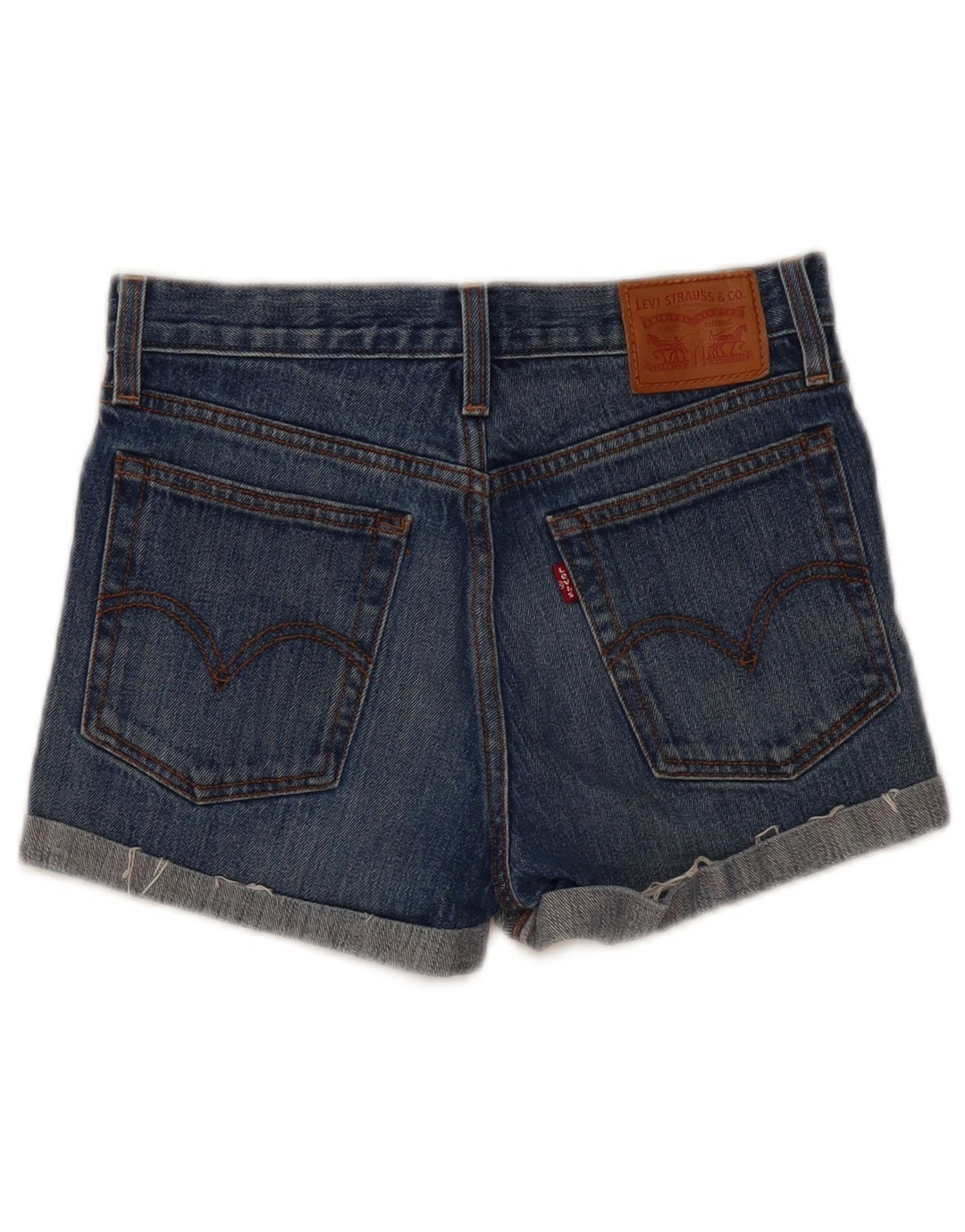 Damskie spodenki jeansowe Levi's W26 Small, niebieskie, bawełniane