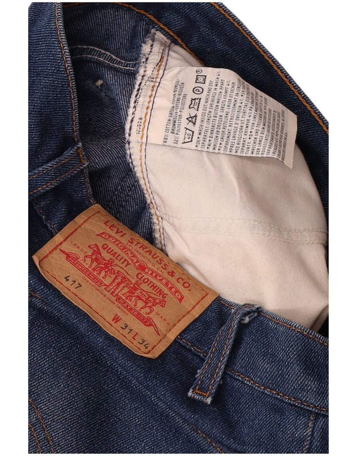 Męskie jeansy Levi's 417 Straight W31 L28 Niebieskie bawełniane
