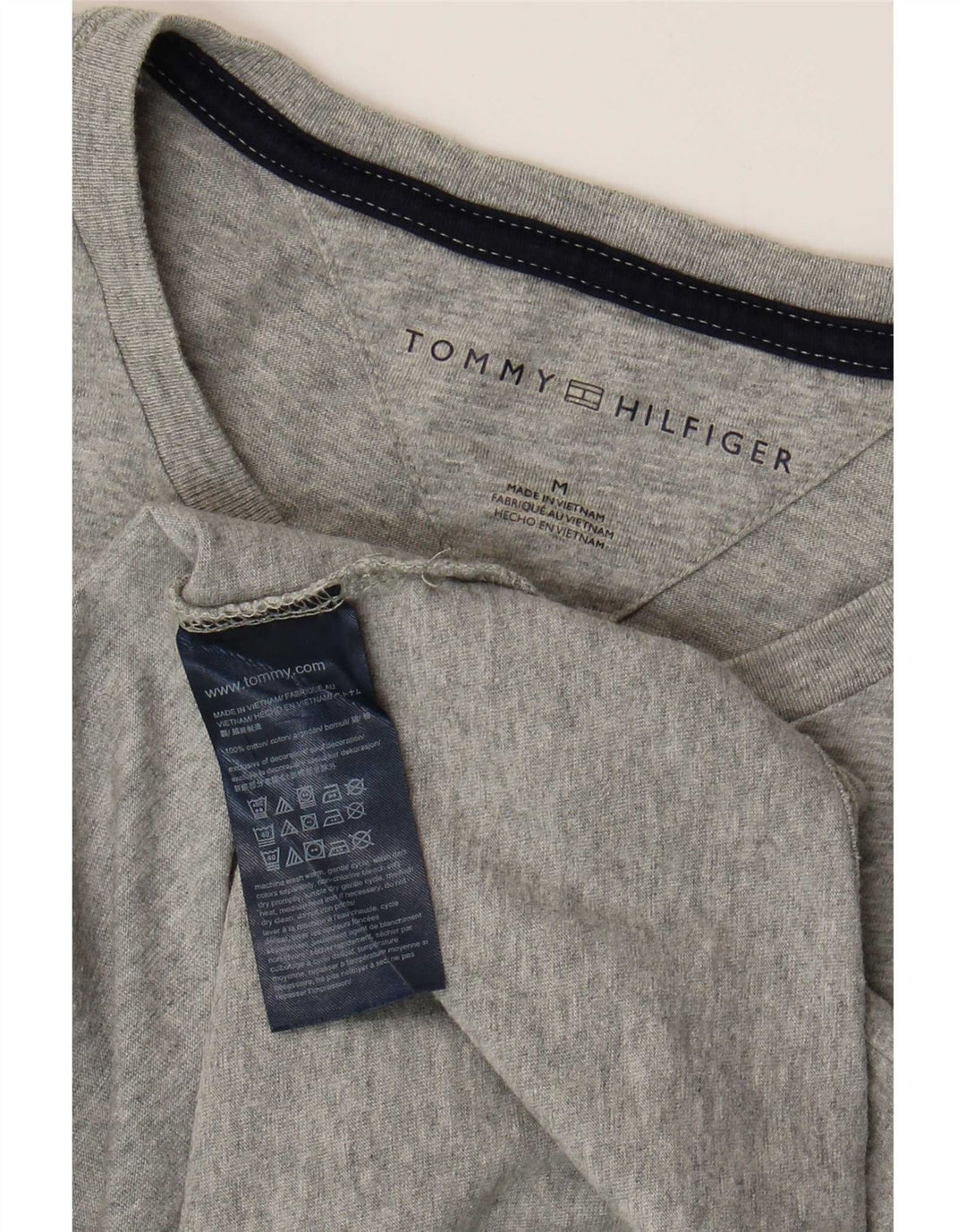T-shirt męski Tommy Hilfiger Top średnioszary, bawełniany